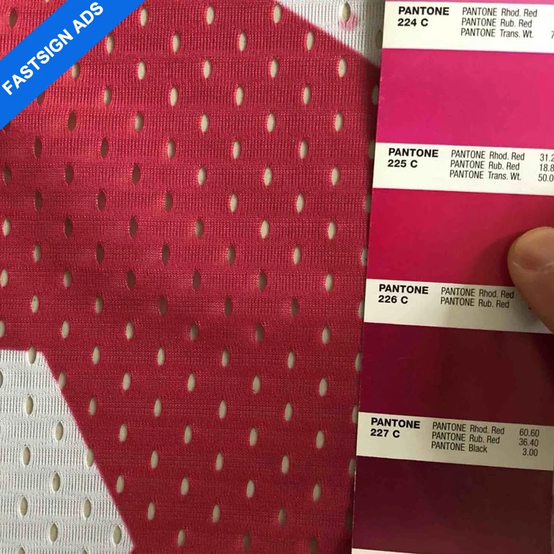 color checking for mesh banners