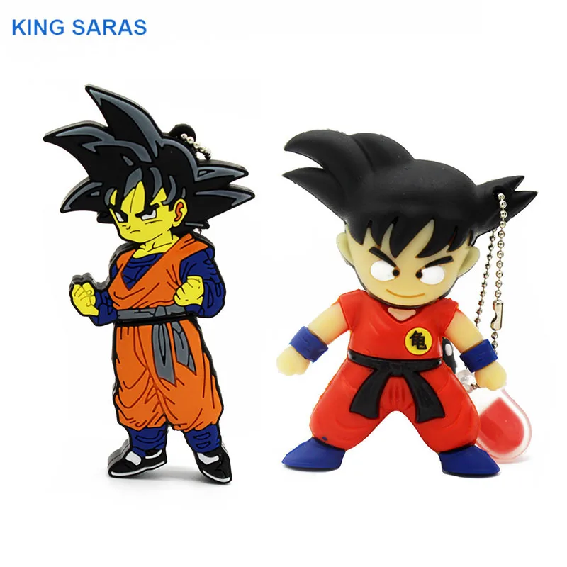 Модель usb флеш-накопителя KING SARAS с героями мультфильмов Dragon Ball goku usb 2,0, 4 ГБ, 8 ГБ, 16 ГБ, 32 ГБ, 64 ГБ