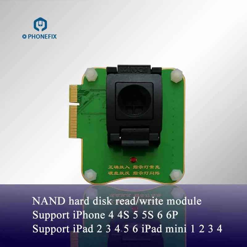 JC Pro1000S NAND программер HDD чтения и записи набор инструментов для ремонта iPhone 4, 5, 6, 7, 8, X запасные части для iPad 2/3/4 5 6 iPad Air 12 мини 1234 - Цвет: 32 64 nand test