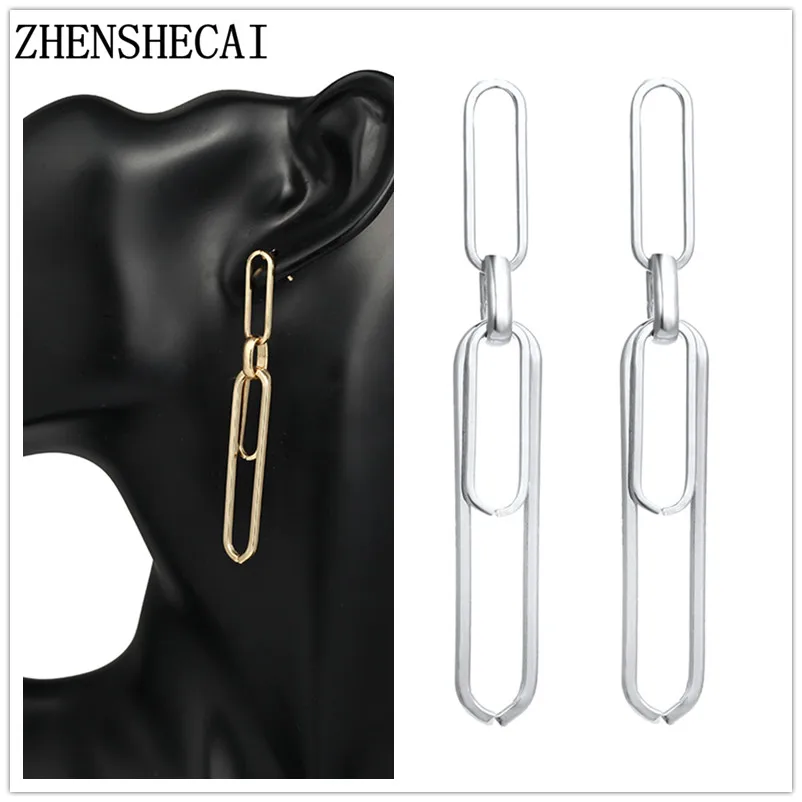 

2019 Fashion Silver Color Earrings Simple Tassel Earrings Long Drop Water Design Women Ear Jewelry Gift
