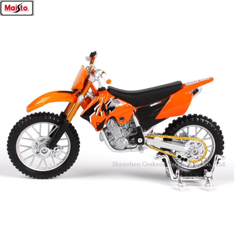 Maisto 1:18 KTM 525SX оригинальная Авторизованная модель мотоцикла из сплава Игрушечная