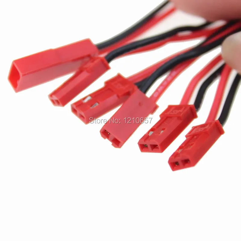 

5 Pieces lot JST Plug 1 Female to 5 Male Expansion Adapter Wire for Multi copter LED line lipo