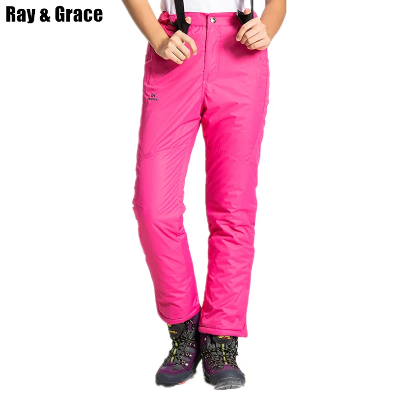 

RAY GRACE Snow Ski Pants Women Snowboard Skiing Mountain Trousers Winter Sports Pants Female Waterproof Snowboard Clothing