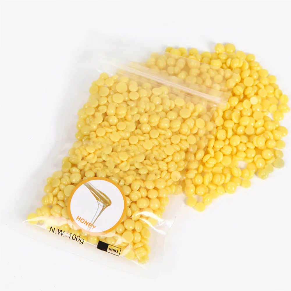 100g Depilatory Body Beauty Waxing Beads Women's Depilatory Hot Film Hard Wax Pellet Waxing Bikini No Strip Hair Removal Bean