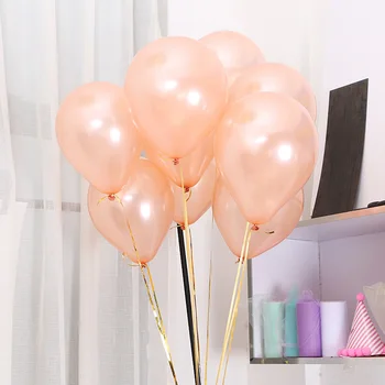 

100 pcs 10inch Rose Gold 2.2g latex Balloons Air Wedding Decoration Balloon Happy Birthday Party Decoration Kids Baby Shower
