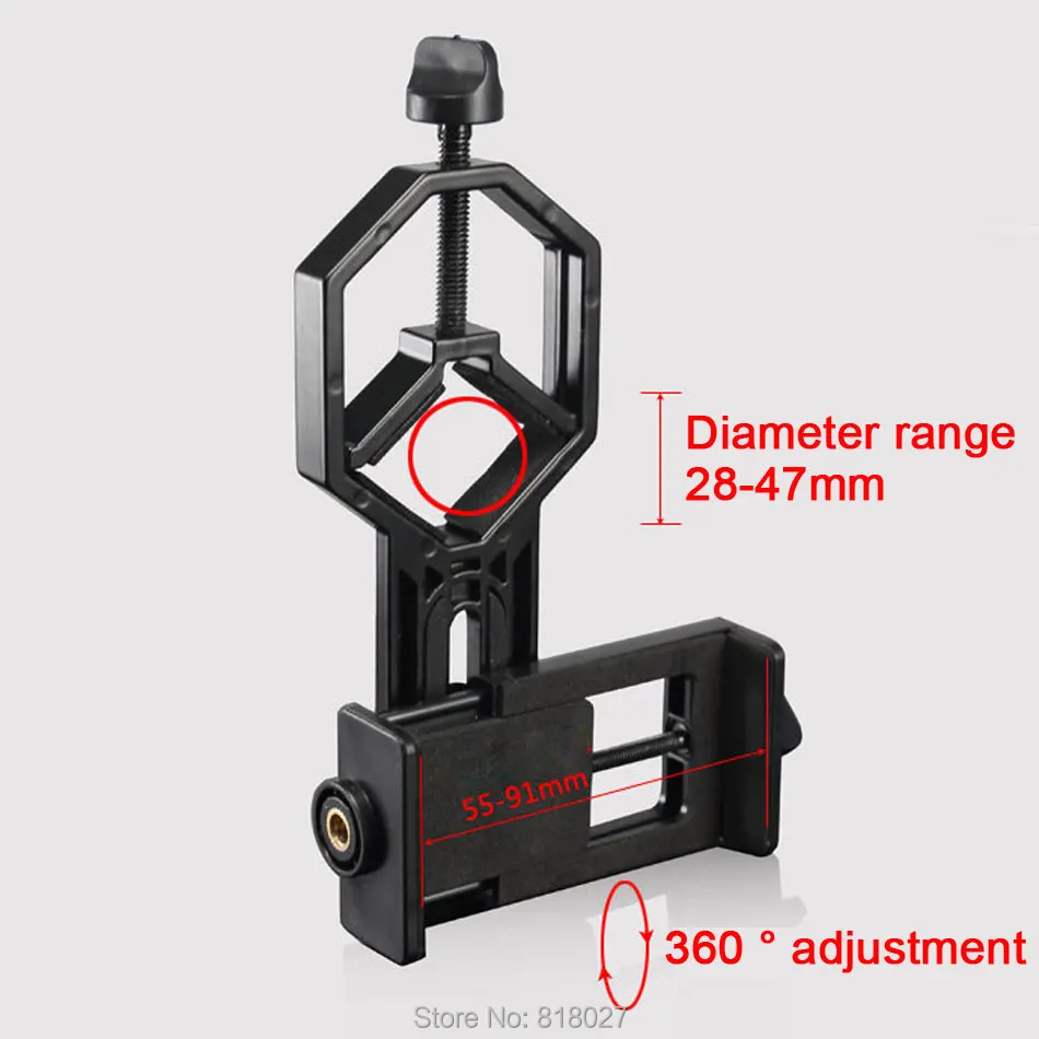 Астрономический бинокулярный монокулярный телескоп универсальный держатель Зажим для телефона соединение Бард стент Штатив Адаптер крепление Материал ABS