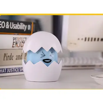 

Cute Egg LED Touch Lamp Creative Rechargeable Adjustable Brightness Night Light Bright Atmosphere Lamp For Nursery Baby Bedroom