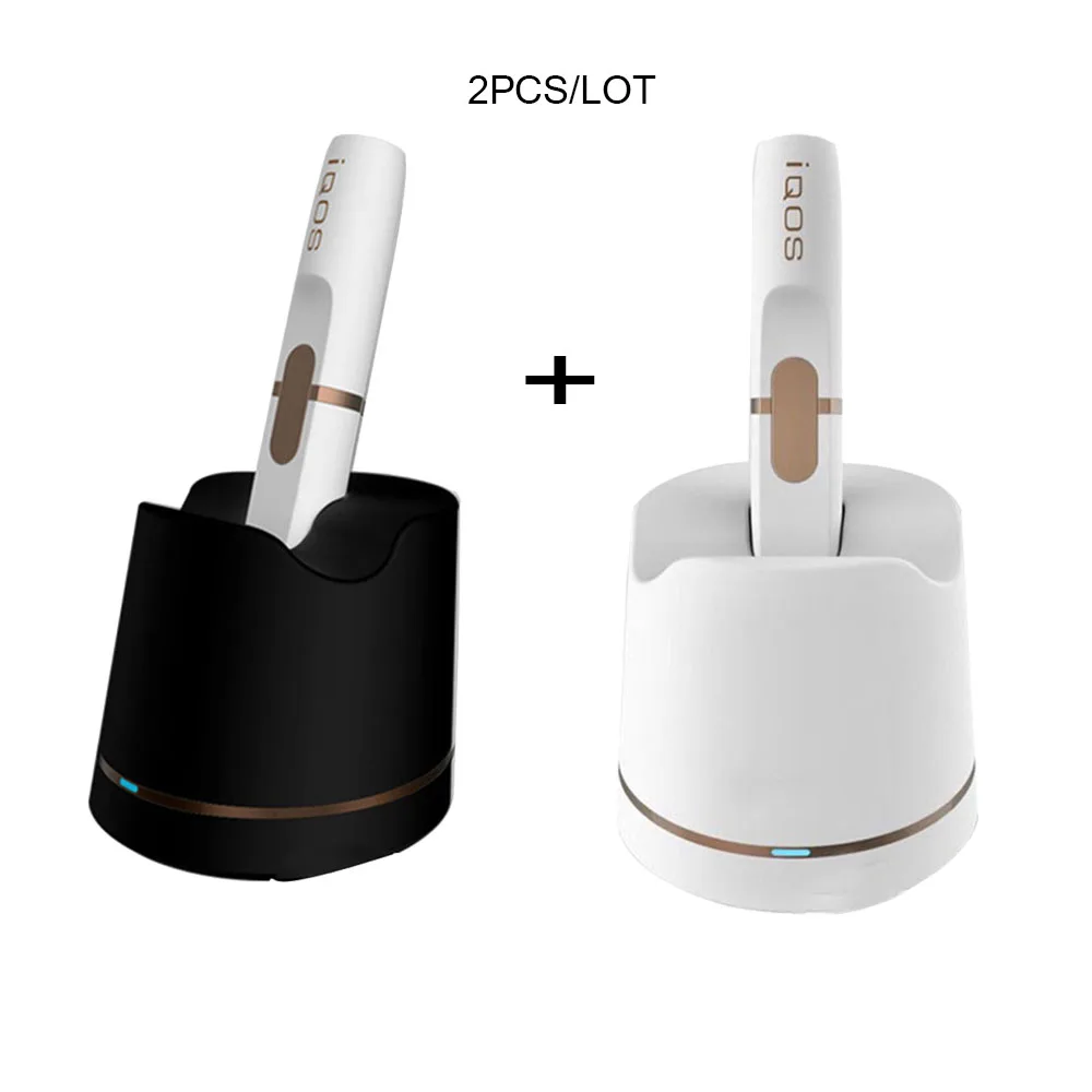 

JINXINGCHENG 2pcs Lot Fast Charger for Iqos 2.4 Plus Charge Stand Car USB 4.2v Charging Black White Colors