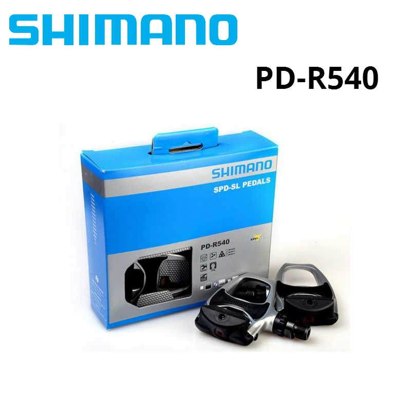 

Shimano PD R540 Self-Locking SPD Pedals Components Using for Bicycle Racing Road Bike Parts r540 pedal With SH11 Cleats inside