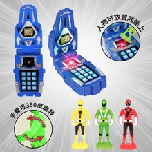 Anime traje Power Ranger Super Figuras de Ação Batalha Power Ranger Edifício Modelo Toy Kid Presente da Música Do Telefone Móvel