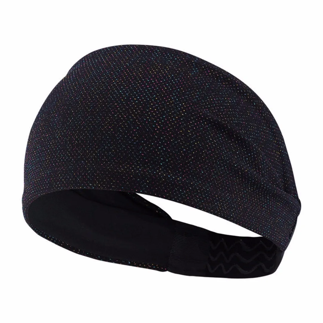 Новейшая Женская и мужская широкая Спортивная Защитная повязка от пота на голову