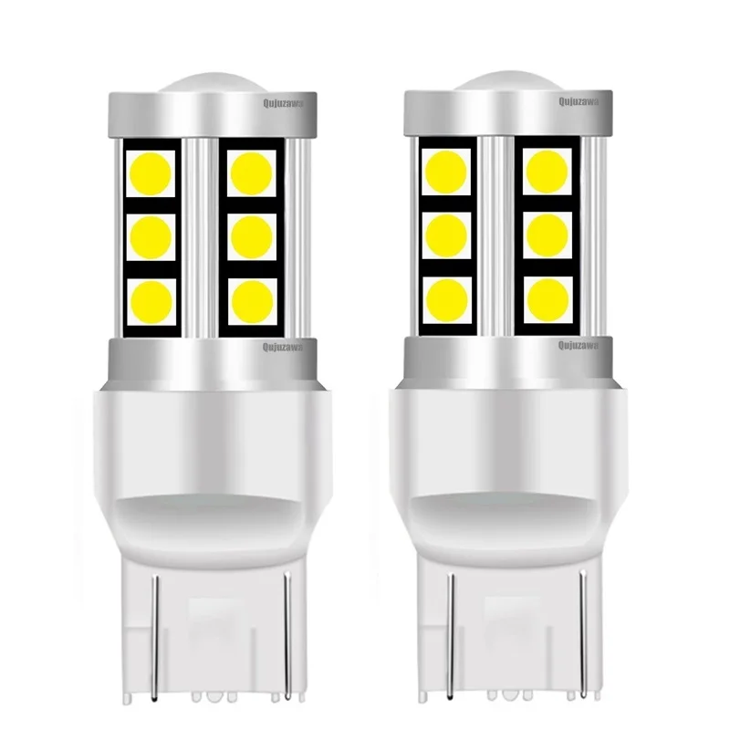 2 шт. 2019 Новинка T20 7443 W21/5 W 15 SMD 3030 светодиодный задний фонарь для автомобиля