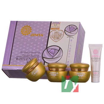 

Hot wholesale Taiwan Jisha Second Generation Golden Package Whitening 4 in 1 set whitening cream