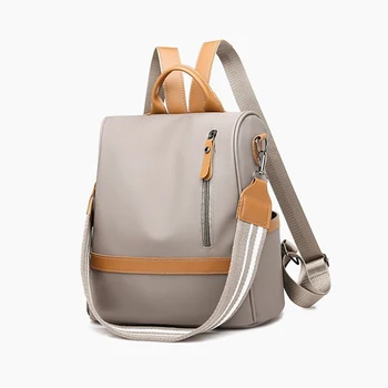 

3PCS / LOT Women Backpack Waterproof Nylon Shoulder Bags For Girls School Bags Multifunctional Big Back Pack