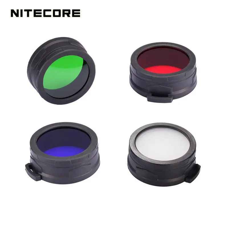 Высокая Класс Nitecore фонарик RGB рассеянный фильтр минеральной покрытием Стекло