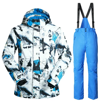 

Brand Winter Ski Suit Mens Snowboard Jacket Pants Waterproof Windproof Thermal Outdoor Skiing Clothes