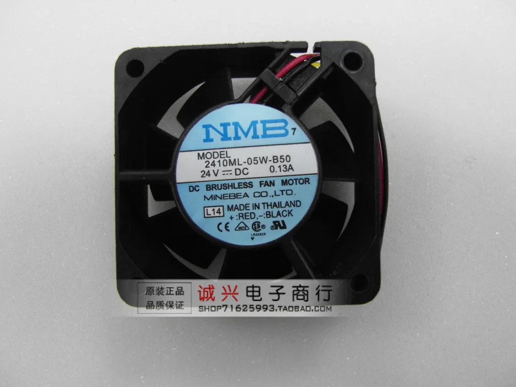 

For Nmb-mat fan ventilation fan 2410ml-05w-b50 6025 24v 0.13a