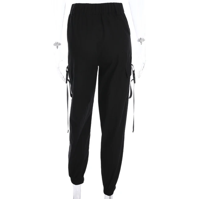 HEYounGIRL Streetwear Cargo Spodnie damskie casual Joggersy czarny wysokiej talii luźne damskie spodnie koreański styl Panie spodnie Capri tanie tanio Kobiet yyP030078Z Pełna długość heyoungirl-dziewczyna Fałszywe zamki błyskawiczne kieszenie Sukno Płaskie Spandex bawełna HEYounGIRL Streetwear Cargo Spodnie damskie casual Joggersy czarny wysokiej talii luźne damskie spodnie koreański styl Panie spodnie Capri tanie tanio Kobiet yyP030078Z Pełna długość heyoungirl-dziewczyna Fałszywe zamki błyskawiczne kieszenie Sukno Płaskie Spandex bawełna