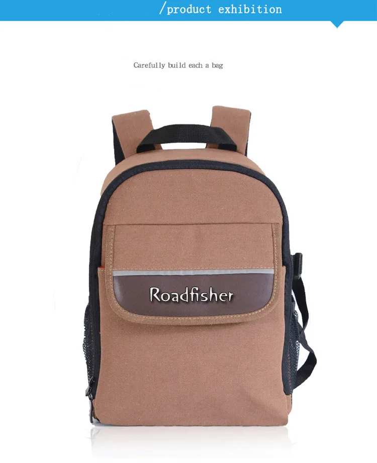 Roadfisher светильник холст для мужчин женщин DSLR цифровой SLR камера рюкзак путешествия рюкзак сумка вкладыш чехол для Canon Nikon sony