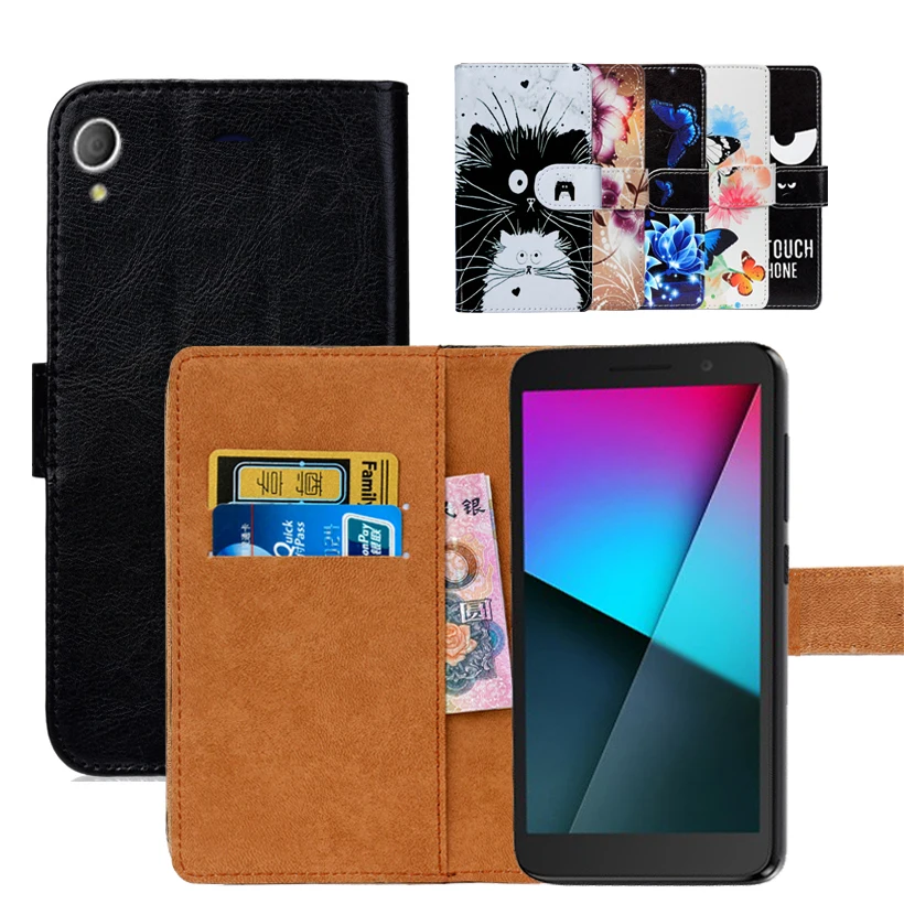 New Print Flip 5.0&quot Wallet PU Leather Case For Vodafone Smart E9 Book Cover Ultra-thin Phone Bag | Мобильные телефоны и