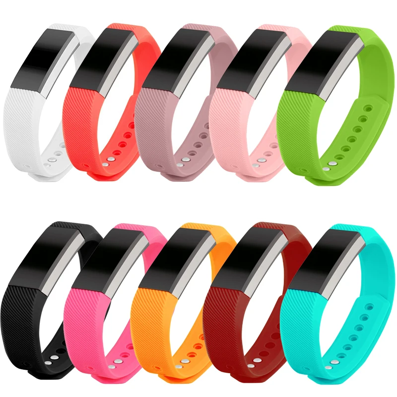 

Soft Silicone Watchband Replacement Wrist Band Silicon Strap Clasp For Fitbit Alta HR Smart Wristband Watch Accessories