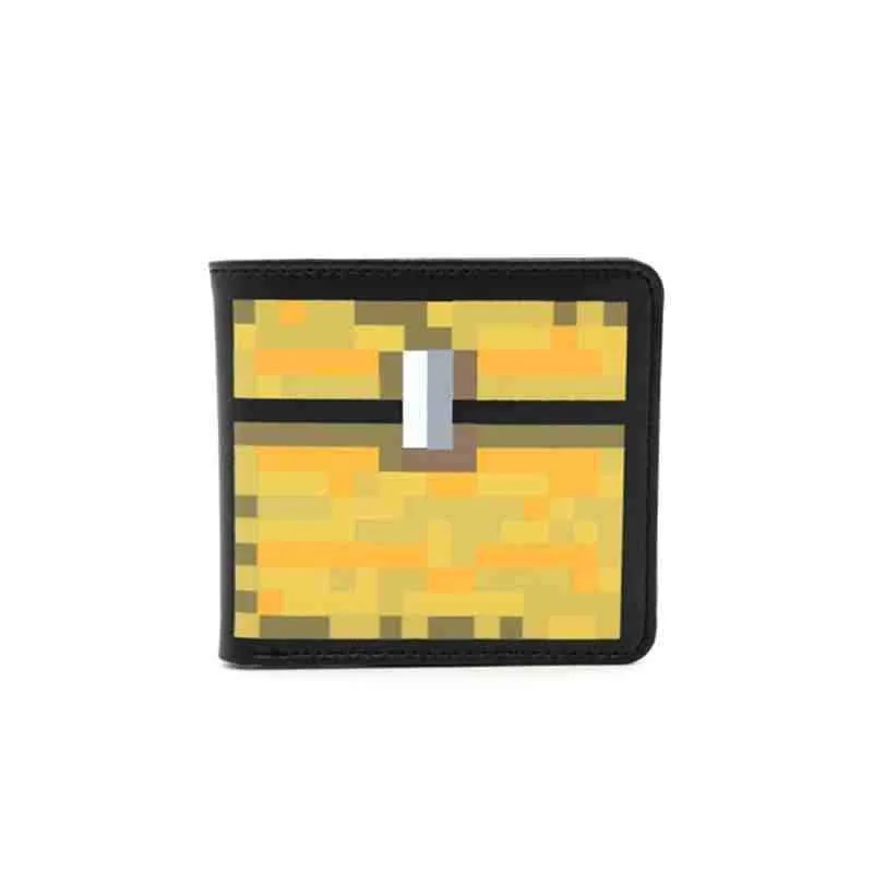 Бесплатная доставка Minecraft кошелек с мозаичным рисунком мультфильм лицо Creeper