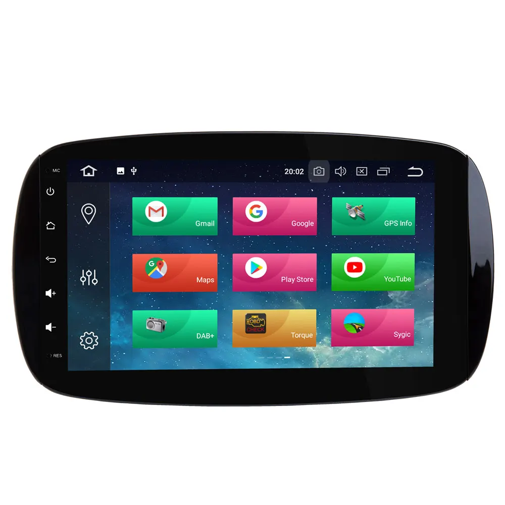 Top IPS 8 Core Android 8.1 Car DVD Multimedia Radio Stereo GPS Player For Mercedes Benz Smart Fortwo 2015 2016 2017 4GB RAM+32GB ROM 2