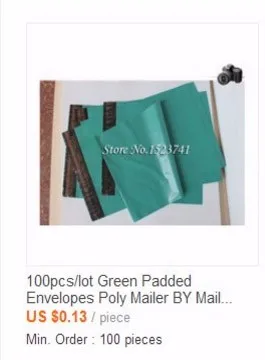 Высокое качество 100 шт./лот Конверты поли Mailer по почте Пластик почтовые конверты посылка Сумки цвет случайно