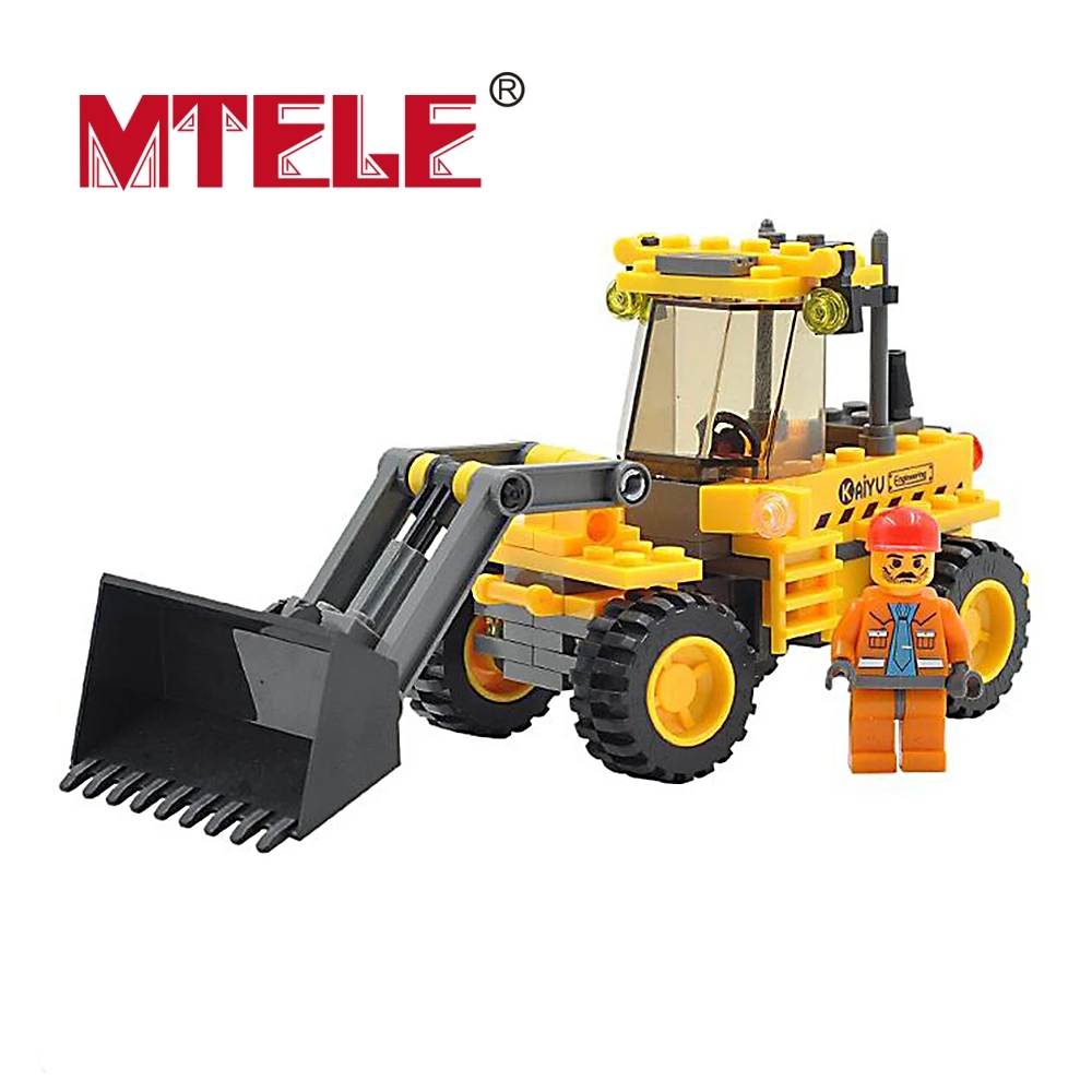 

MTELE Brand High Quality 8042 Toy Building Blocks Figures Gift for Kids Bulldozer Building Bricks Kit Assemble Set
