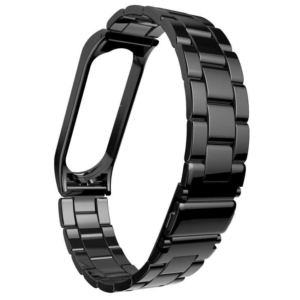 HANGRUI mi Band 4 сменный металлический ремешок для Xiaomi mi Band 4 браслеты из нержавеющей стали mi Band 3 ремешок mi Band 4 ремешок
