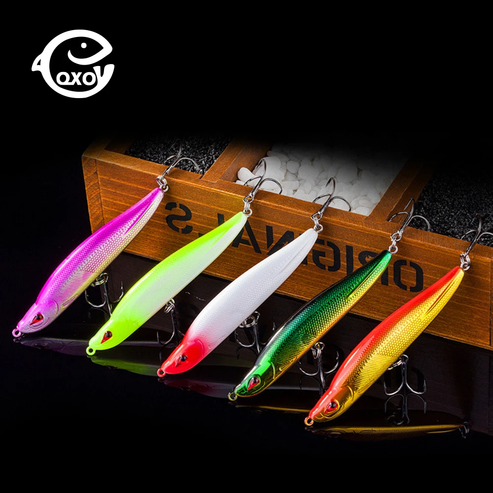 

QXO Fishing Lures Peche For Fishing Pancil Wobblers Sea Fishing 8/9.5cm 11/16g All Goods Lures Artificial Bait Feeder Luminous