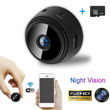 

webcam 1080P Portable WiFi IP Mini Camera P2P Wireless Micro Camcorder Video Recorder Support Remote View Night