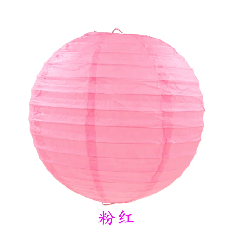 1 шт. " 6" " 10" 1" 14" 1" Китайские бумажные фонари круглые бумажные шариковые лампы для свадебной вечеринки Lampion Декор рождественские товары для дома - Цвет: pink