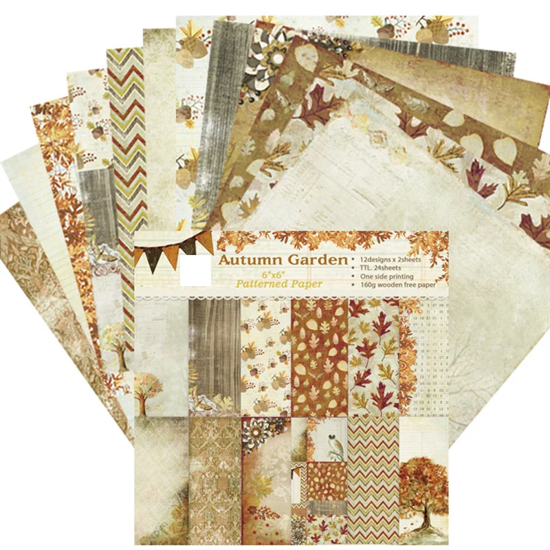 Autumn Garden Scrapbooking Paper