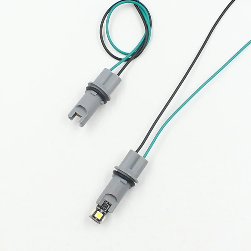 Socket connector plug adapter 2x car LED bulb light holder base socket T10 T15 W5W 194 168 high-temperature cable adapter harness plug