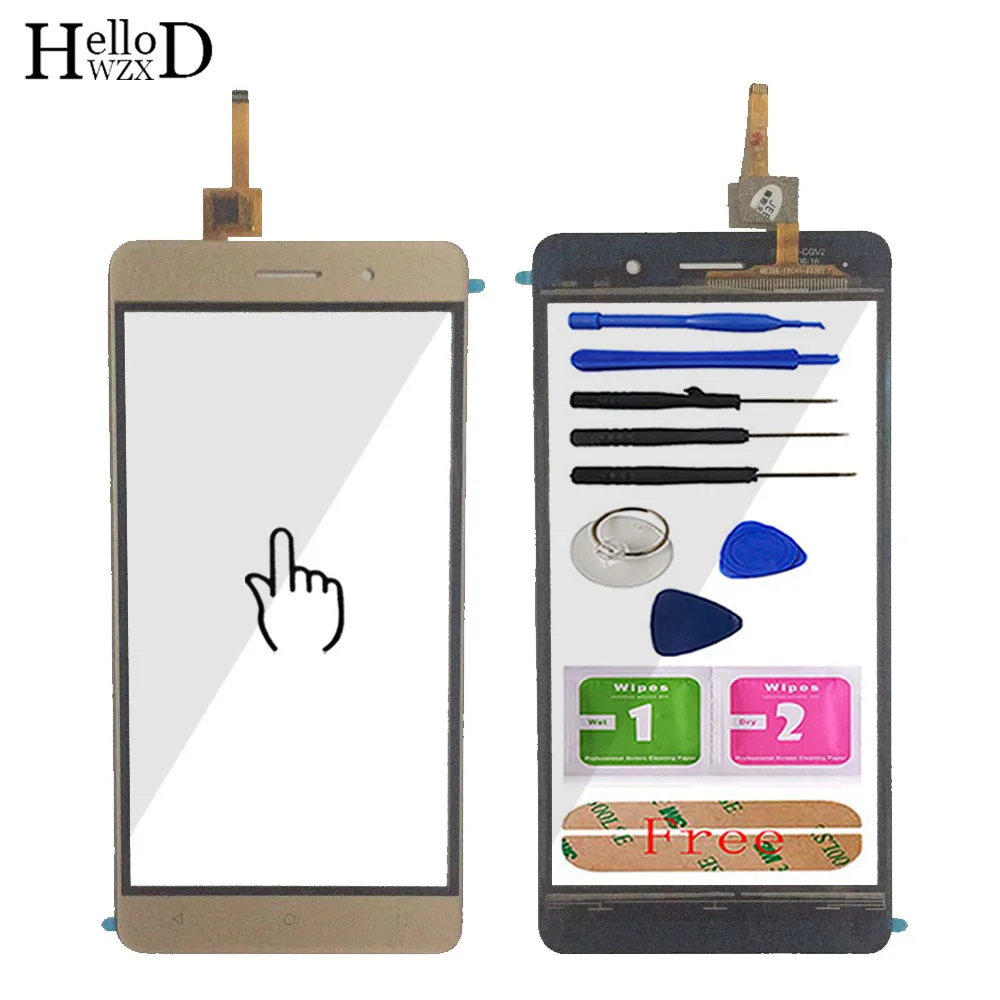 

5.5'' Mobile Phone Touch Glass Touch Screen Glass For Bluboo Maya Digitizer Panel Front Glass Lens Sensor Capacitive Adhesive