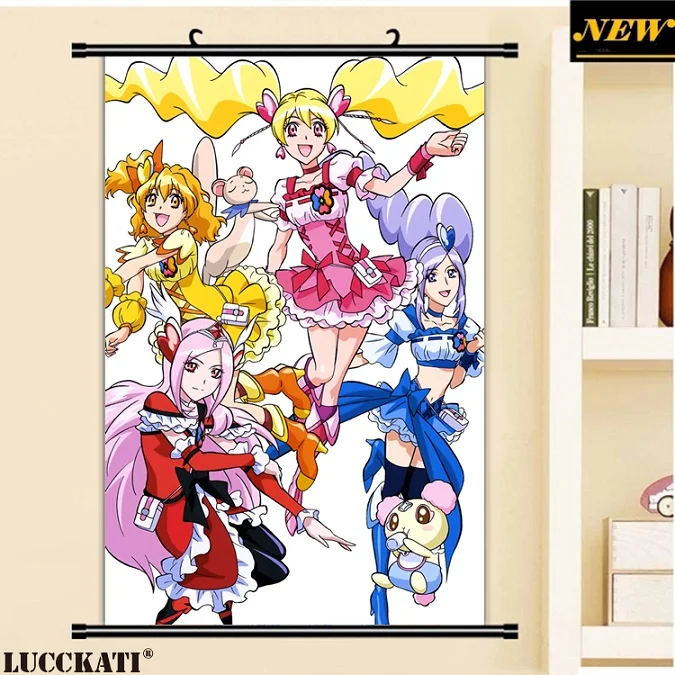 40X60 см свежий Precure! Серии Довольно вылечить лоли Rabirinsu мультфильм аниме стены картину росписи прокрутки тканевые живопись плакат - Цвет: H