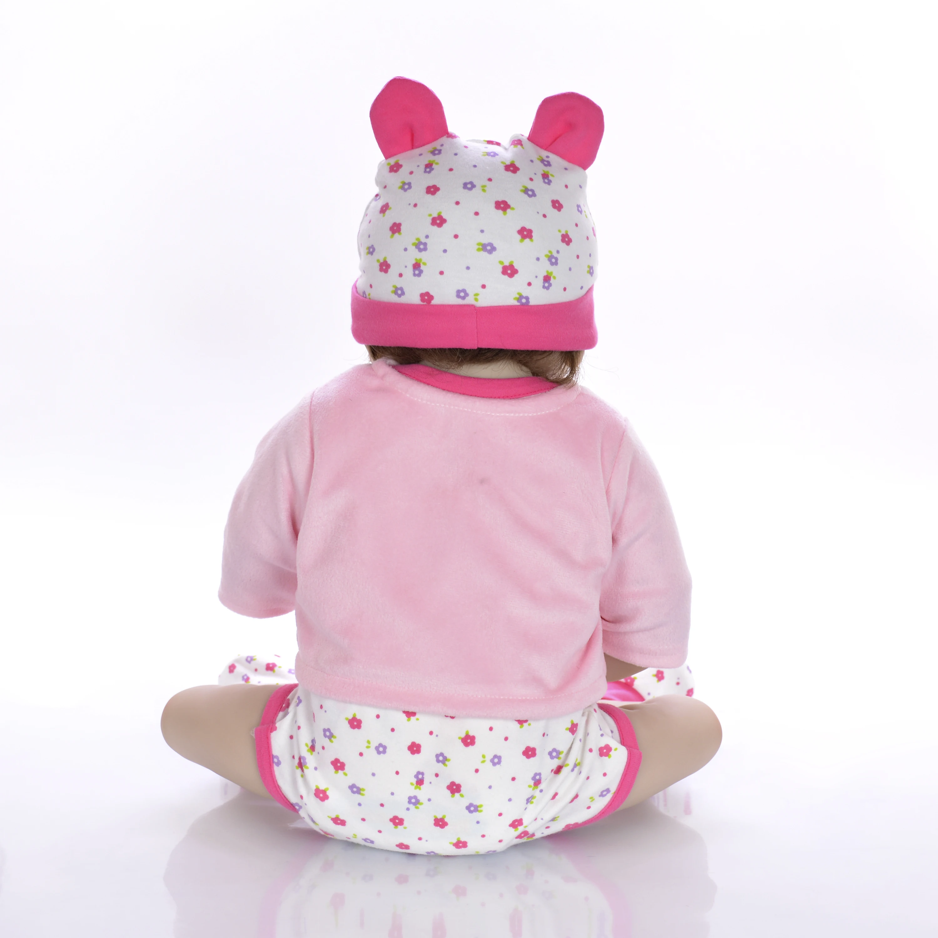 Новый дизайн 23 'ཱུ см силикона Reborn Baby Doll полный винил Реалистичная девушка