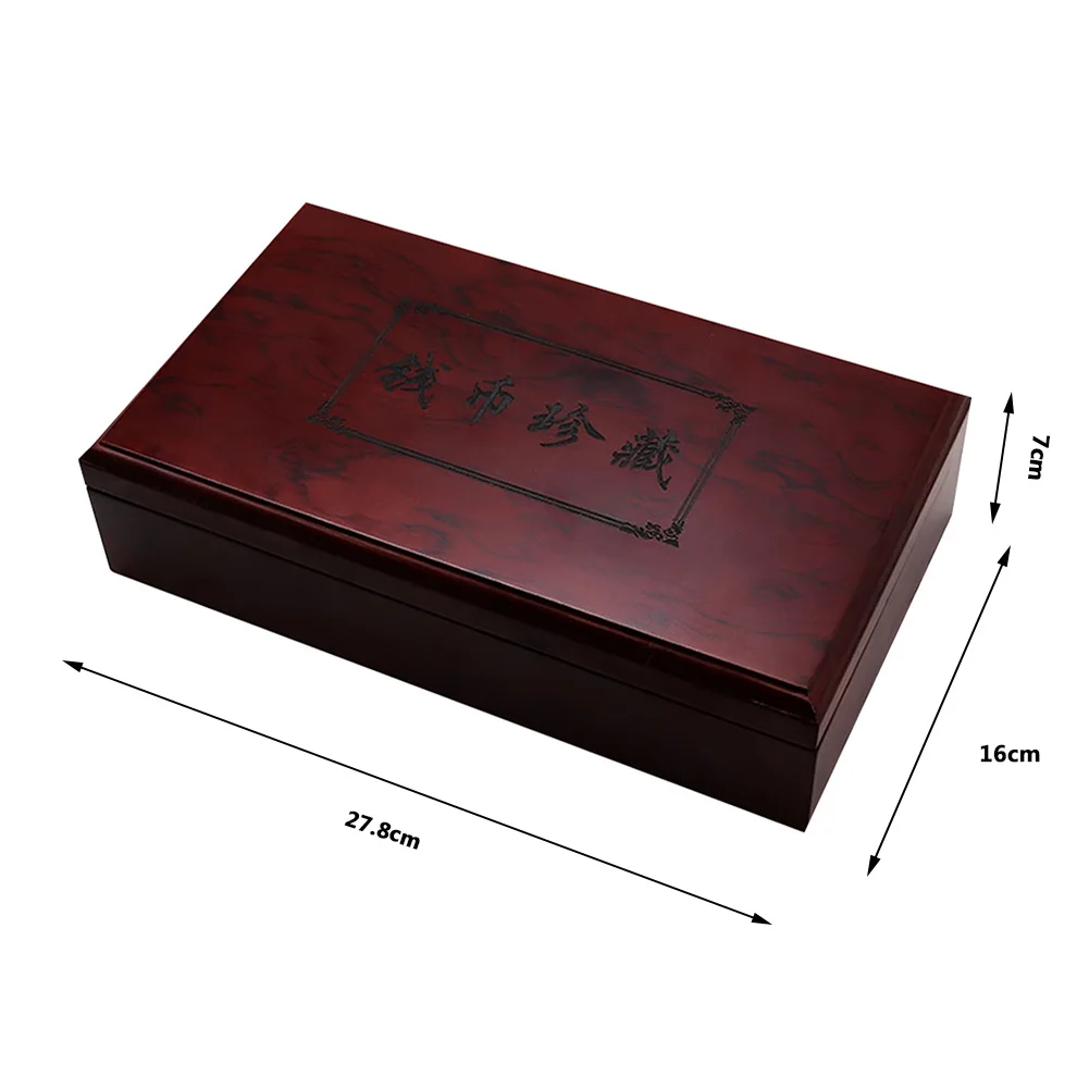 Винтажная ретро коробка для хранения Органайзер памятная монета держатель деревянные канцелярские принадлежности чехол коробка подарок многофункциональный бытовой подарок