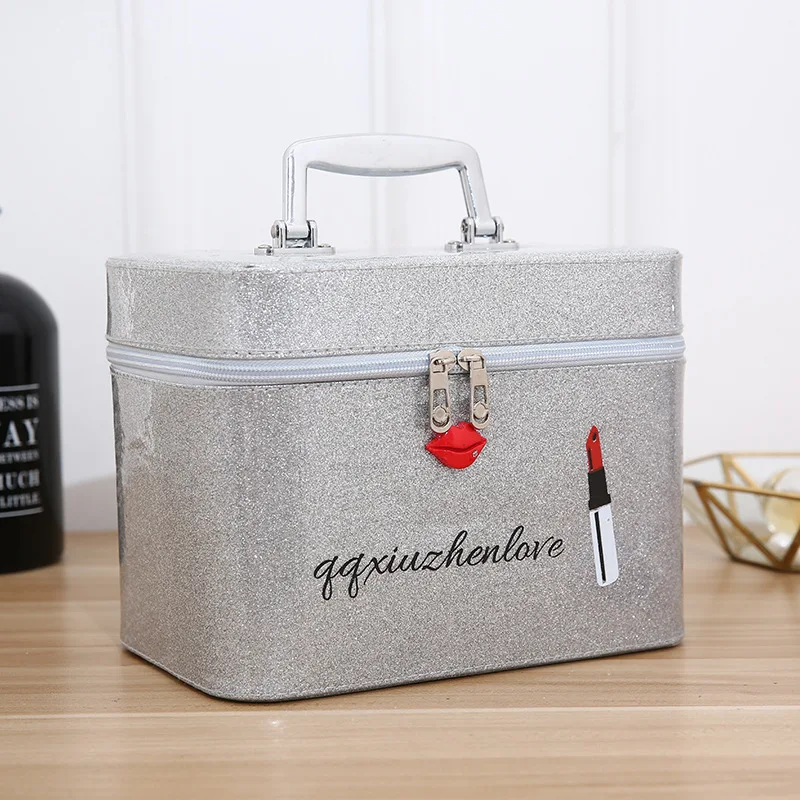 Large Capacity Women Cosmetic Bag PU Leather Makeup Organizer Multifunctional Storage Box Travel Toiletry Cosmetics Cases Large Capacity Women Cosmetic Bag PU Leather Makeup Organizer Multifunctional Storage Box Travel Toiletry Cosmetics Cases