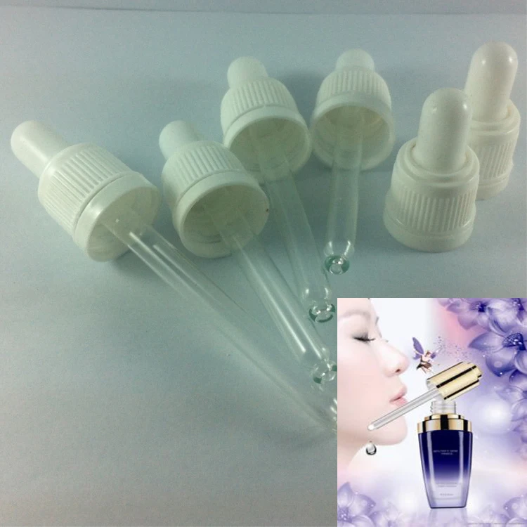 

Free shipping white plastic white latex head dropper cap for 5ml\10ml\15ml\20ml\30ml\50ml\100ml essential oil bottle