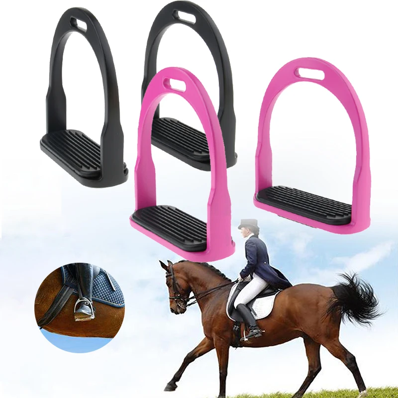 2019 2 Pairs Horse Saddle Aluminum Western Stirrups Tread Tack Men Women Riding Horse Riding Stirrups Body Protectors