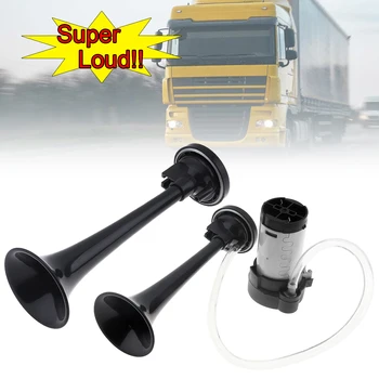 

12V 178DB Super Loud Dual Trumpet Electronically Controlled Car Air Horn with Compressor for Cars/Trucks/Boats/Motorcycles