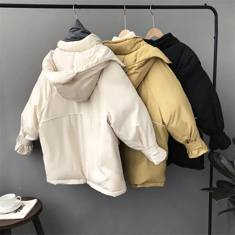 Winter Cotton Thicken women Coat 2018 Woman Jackets Cotton Padded Female Safari Style Hooded Coat Warm Jackets Female Parka 3320 (24)