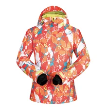 Новая лыжная куртка женская зимняя ветрозащитная Водонепроницаемая дышащая теплая утепленная Лыжная и сноубордская Женская куртка бренды