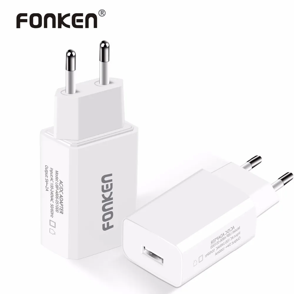 FONKEN 5 в 2A 1A USB зарядное устройство Универсальный 10 Вт Быстрая зарядка Телефон Питание планшета адаптер портативный Зарядка для телефона power Bank