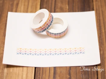 

Shredded paper tape diy photo album decoration stickers trigonometric stripe 1.5cm*10m