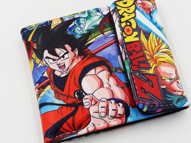 Короткий кошелек из искусственной кожи с рисунком японского аниме DRAGON BALL Z Super Saiyan Son Goku Son Gohan