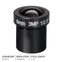 Witrue HD cctv-объектив 3MP 6 мм M12* 0,5 крепление 1/2. 5 F1.8 53 градусов для камеры видеонаблюдения системы безопасности