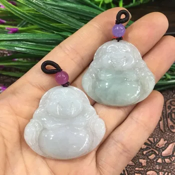 

Natural Burmese Jade A Goods Buddha Pendant ep01#